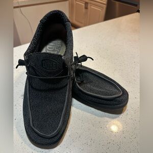 Hey Dude Men's Black Slip-On Loafers